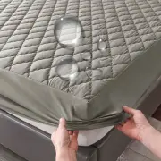 Waterproof Throw Mattress Cover Bed Fitted Sheet Mattress Protector Single Doubl