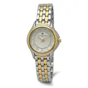 Charles Hubert 30mm Unisex Silver-Tone Dial Two-Tone Quartz Watch