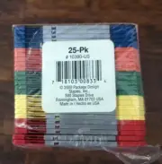25 STAPLES IBM FORMATTED 1.44MB MULTI-COLOR DISKETTES (FLOPPY DISKS) 3.5"