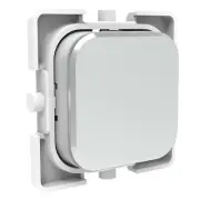 Clipsal Iconic Styl Pushbutton Dolly Silver | S40APB-SV