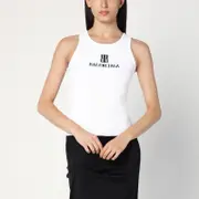 [Balenciaga] White Nano BB tank top M White