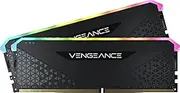 Corsair Vengeance RGB RS 16GB (2X8GB) DDR4 3600MHz C18 18-22-22-42 Black Heatspreader Desktop Gaming Memory