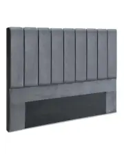 Artiss Velvet VELA Headboard King Grey