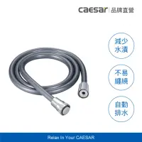 在飛比找momo購物網優惠-【CAESAR 凱撒衛浴】深灰色極淨淋浴軟管 1.5m(蓮蓬