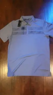 NWT Travis Mathew Gray One To Remember Golf Polo Shirt Mens XL