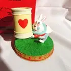 Alice in Wonderland 70th Anniversary Pen Stand white Rabbit character goods