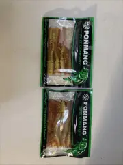FONMANG BAIT COMPANY 2 Pack 10pcs Fishing Lures Bass Fishing Yellow And Orange