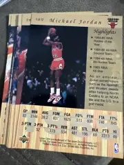 1998 Upper Deck Gatorade Michael Jordan Gold Jumbo Card Complete Set