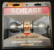 SCHLAGE Keyed Entrance Standard Usage Door Knob Lockset