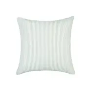 Vintage Ticking Mint Green With Microgel Feather-Like Insert Pillow