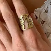 Brass Tree Of Life Ring