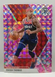 2019-20 Panini Mosaic Isaiah Thomas Pink Camo Prizm #152 Washington Wizards