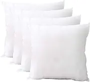Throw Pillows Insert, Indoor Decorative Cushions for Bed and Couch (4, 45x45cm)