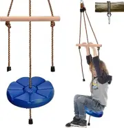 Blue Disc Swing for Kids with Monkey Bars Replacement Swing for Swing Set for
