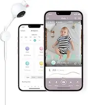 iBaby Smart Baby Breathing Monitor - with Camera and Audio, Tracking Baby's Breathing, Sleeping, Movement. i2 Wi-Fi Video Baby Monitor, Contactless, Work with Smartphone.