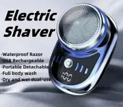 Men Mini Electric Shaver Travel Portable Detachable Waterproof Razor USB