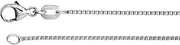 [JewelryWeb] 925 Sterling Silver Necklace Diamond Box Cut Chain With Lobster Clasp Chain-Necklace for Women and Men
