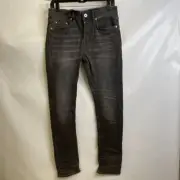 ALLSAINTS Cigarette Skinny Fit Jeans Men's Size 28x32 Dark Grey ME049X