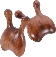 minkissy 2pcs Ebony Massage Comb Face Massager Tool Face Guasha Tool Eye and Nose Massager Nose Scrap Tool Guasha Massage Tools Head Acupoint Massager Face Manual Massager Tool Wooden