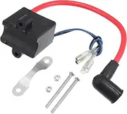 X AUTOHAUX 1 Set Motorcycle CDI Ignition Coil Module Kit for 49cc - 50cc 60cc 66cc 80cc 2-Stroke Engine Motor Motorized Bicycle Bike