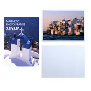 Magnetic Photo Frames Fridge, 2.5 x 3.5 inches 400pcs, Picture Magnet Pocket Reusable Notes Pack Sleeves Holder Decorations Frame Pictures Inch Clear