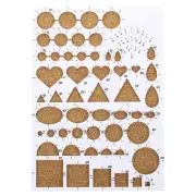 8x6" Paper Quilling Template Board Strips Mould Crimper Art Craft Tool, White