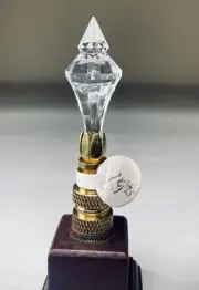 Crystal Finials Large Spire Shape Clear Crystal Lamp Finial