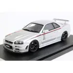 【秉田屋】現貨 HPI NISSAN SKYLINE GT-R R34 NISMO Z-TUNE 概念版 銀 1/43