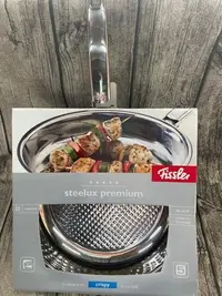 在飛比找Yahoo!奇摩拍賣優惠-德國 Fissler crispy 全不鏽鋼頂級蜂巢酥脆鍋 