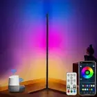 Anyuainiya RGB LED Floor Lamp, 1.45m LED Corner Lamp Compatible with Alexa, R...