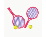 Badminton Racket for Kids - Kids Badminton Rackets Set with Badminton Perfect for Beginner Players Sports Game Outdoor Indoor Fintness - Red