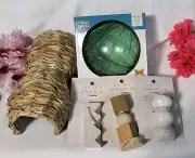 Nate + Jeremiah/Full Cheeks Small Animal 5pc Toys/Hideout/Exercise Ball Bundle