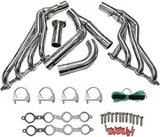 Shuogoufeng Store Exhaust Manifold Header Y-Pipe For 99-06 4.8L/5.3L/6.0L Compatible With Chevy/Compatible With GMC Compatible With GMT 800 Compatible With Silverado/Compatible With Sierra 1500