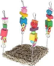CIYODO Bird Swing Parakeet Plaything Bird Swing Toy Parrot Chewing Toy Parrot Toy Parrot Swing Plaything