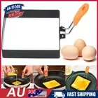 New 3.9 in 1/2 Pcs Egg Ring Square Egg Ring Non-stick Egg Cooker Ring for Breakf