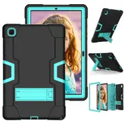 MCC Stylish Shockproof Samsung Galaxy Tab A8 10.5" Case Cover X200 X205 [Black+Light Blue]