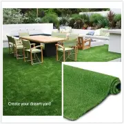 Artificial Grass Rug 0.4" Customized Sizes,Fake Grass Turf Mat Synthetic Lawn...