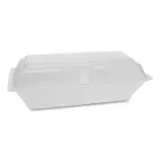 Pactiv Foam Hinged Lid Containers Single Tab Lock Hoagie 9.75 x 5 x 3.25