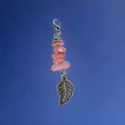 Handmade Bohemian Leaf Stitch Markers for Crocheting Conch Shell Stone