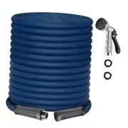 Water Hose 100ft, Non-Expanding Outdoor Garden Hose, Lightweight, Flexible