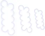 Rose Flower Cookie Cutter, Non‑Stick Fondant Rose Maker Fondant Rose Cutter Reusable Rose Flower Mold for Pudding for Cake for Cookies for Chocolate