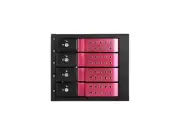 iStarUSA BPN-DE340HD-RED Trayless 3 x 5.25" to 4 x 3.5" 12Gb/s HDD Hot-swap Rack