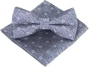 [GTLZHFXS] Bow Ties For Men 1 Set Of Jacquard Bow Tie Square Scarf Suit Formal Accessories Pocket Square Bow Tie