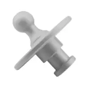 Fifth Wheel to Gooseneck Adapter 2085295 - Kingpin to 2-5/16 Inch Silver