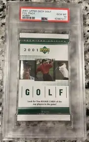 2001 Upper Deck Golf Foil Hobby Pack Premiere Edition PSA 10 Tiger Woods RC ?