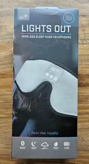 Wireless iLive Lights Out Sleep Mask New In Box. Never Opened