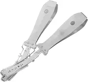HONMEET 2Pcs Stainless Steel Pig Hair Scraper Tool Ergonomic Handle for Easy Hair Removal Portable and Durable for Daily Use Kitchen Helper Present for Friends