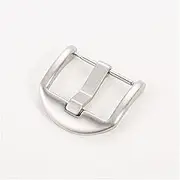 Fashion Black Silver Universal Watch Strap Buckle 18mm 20mm 22mm 304 Stainless Steel Double-Sided Compatible with Huawei Compatible with Samsung Clasp(22mm Silver)