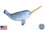 Wild Republic Narwhal Plush, Stuffed Animal, Plush Toy, Gifts for Kids, Livin