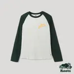 【ROOTS】男裝-撞色設計棒球長袖T恤